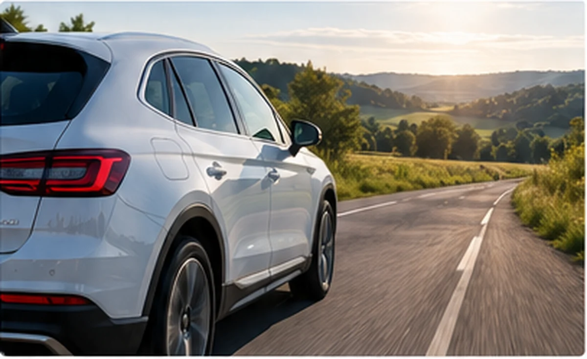 Voiture essence compatible E85 roulant sur route