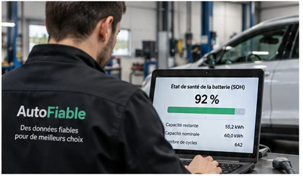 Diagnostic du SOH de la batterie d'une voiture électrique d'occasion